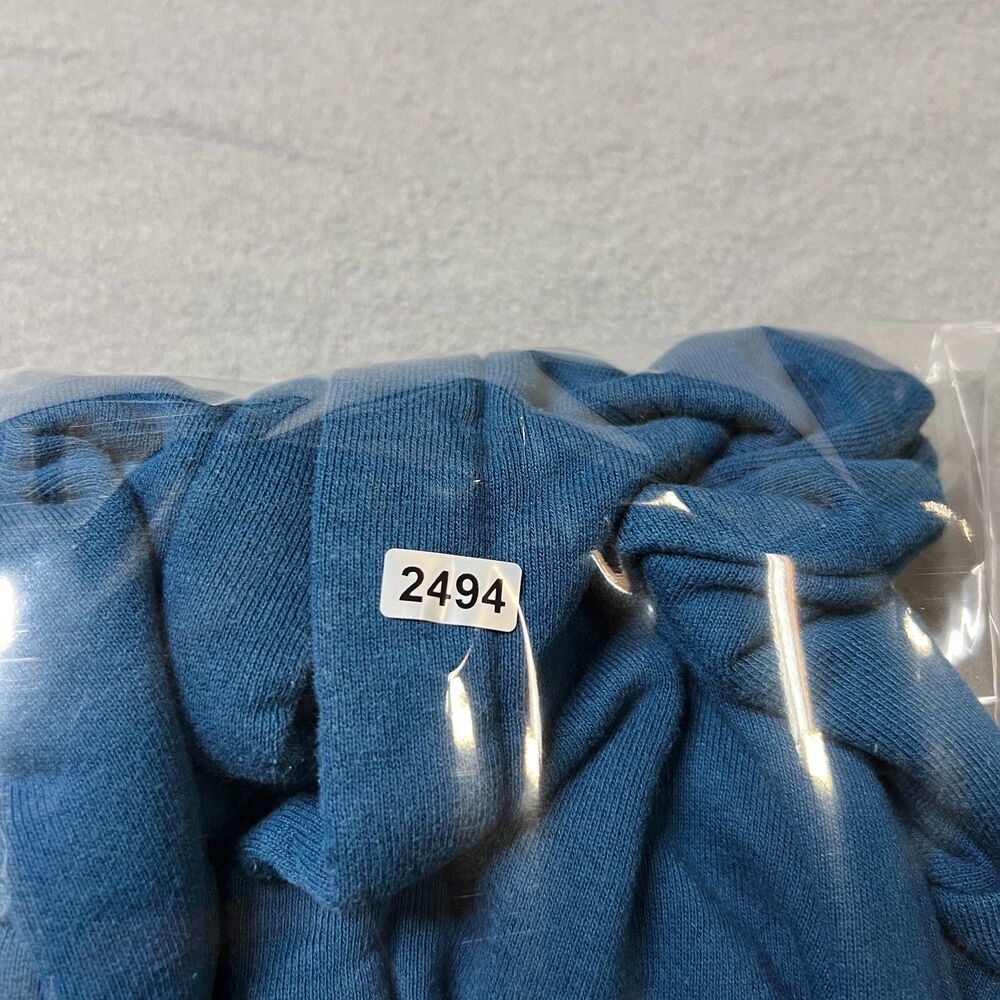 Alo Yoga Accolade Hoodie Womens S Blue Long Sleeve Logo Kangaroo Pocket Pullover - Picture 9 of 9